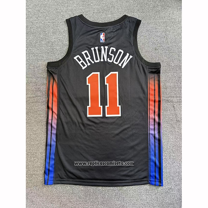 Camiseta New York Knicks Jalen Brunson NO 11 Statement 2025-26 Negro